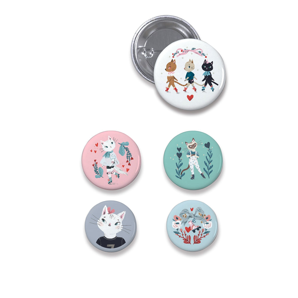 סיכות מעוצבות - חתולים