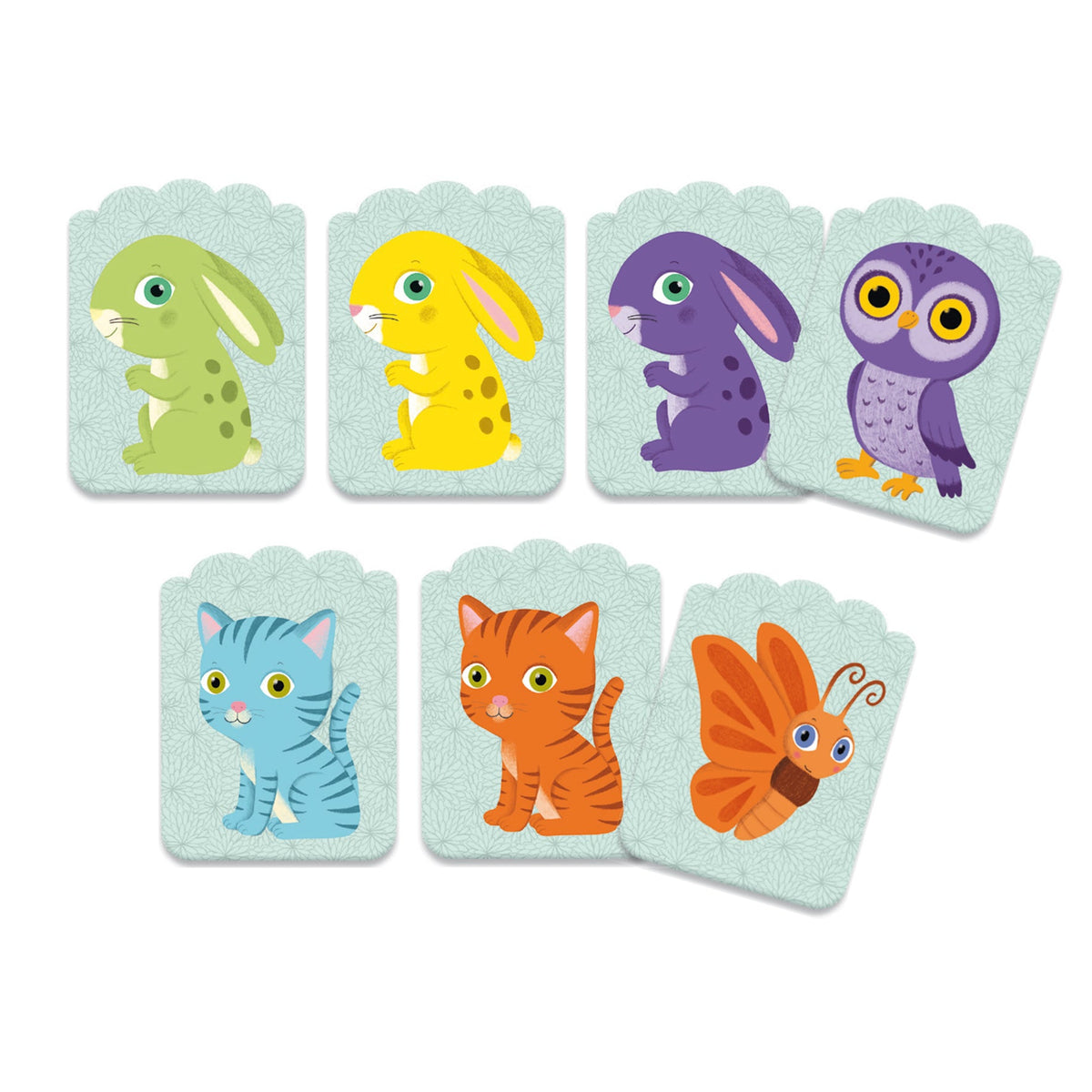 קלפים לקטנטנים - התאמות צורות וצבעים