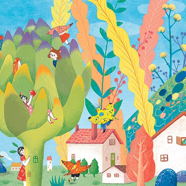 פאזל גלריה 350 - גברת ציפורי