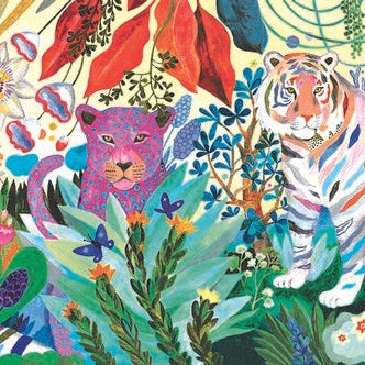 פאזל גלריה 1000 - טיגריסים מקושטים