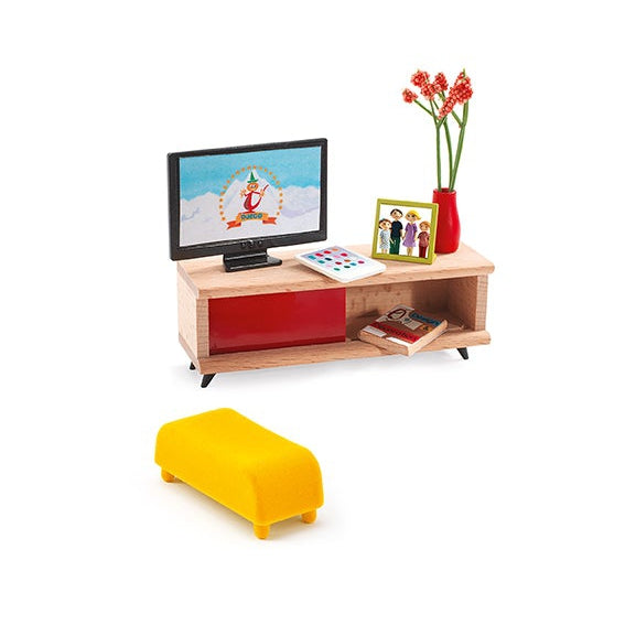 בית בובות - חדר טלויזיה