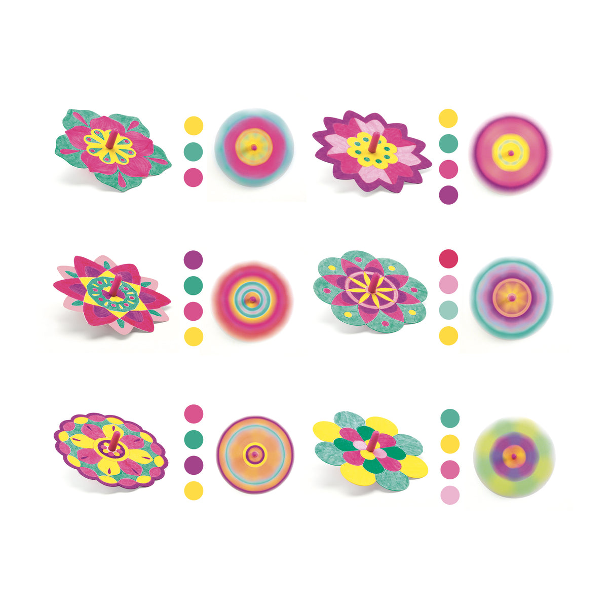 יצירה DIY - סביבונים פרחים