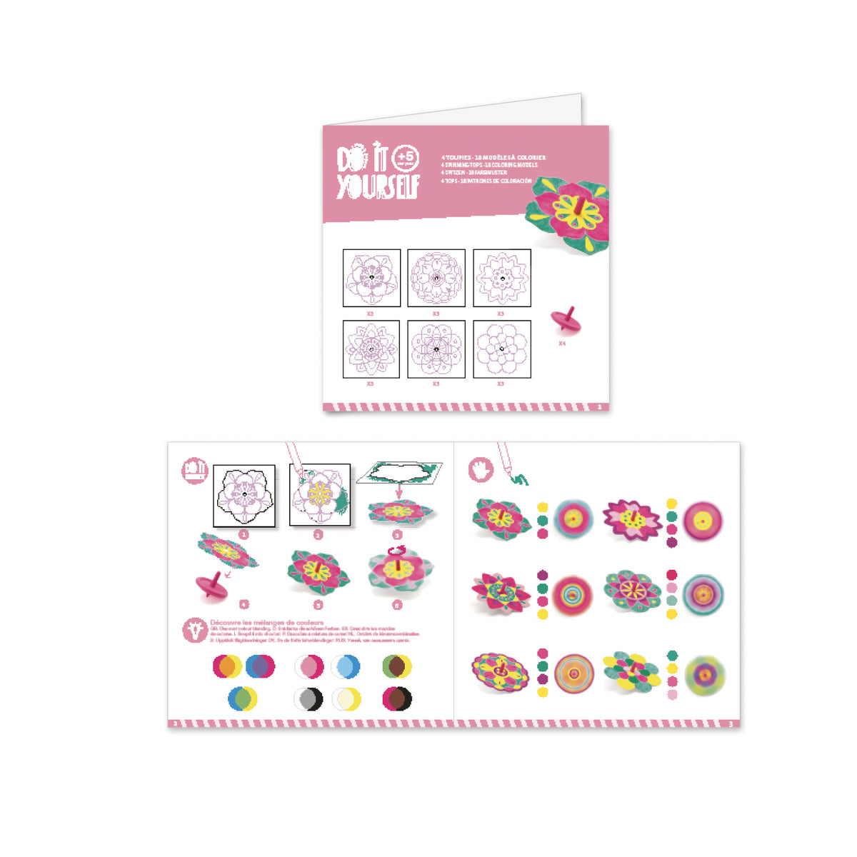 יצירה DIY - סביבונים פרחים