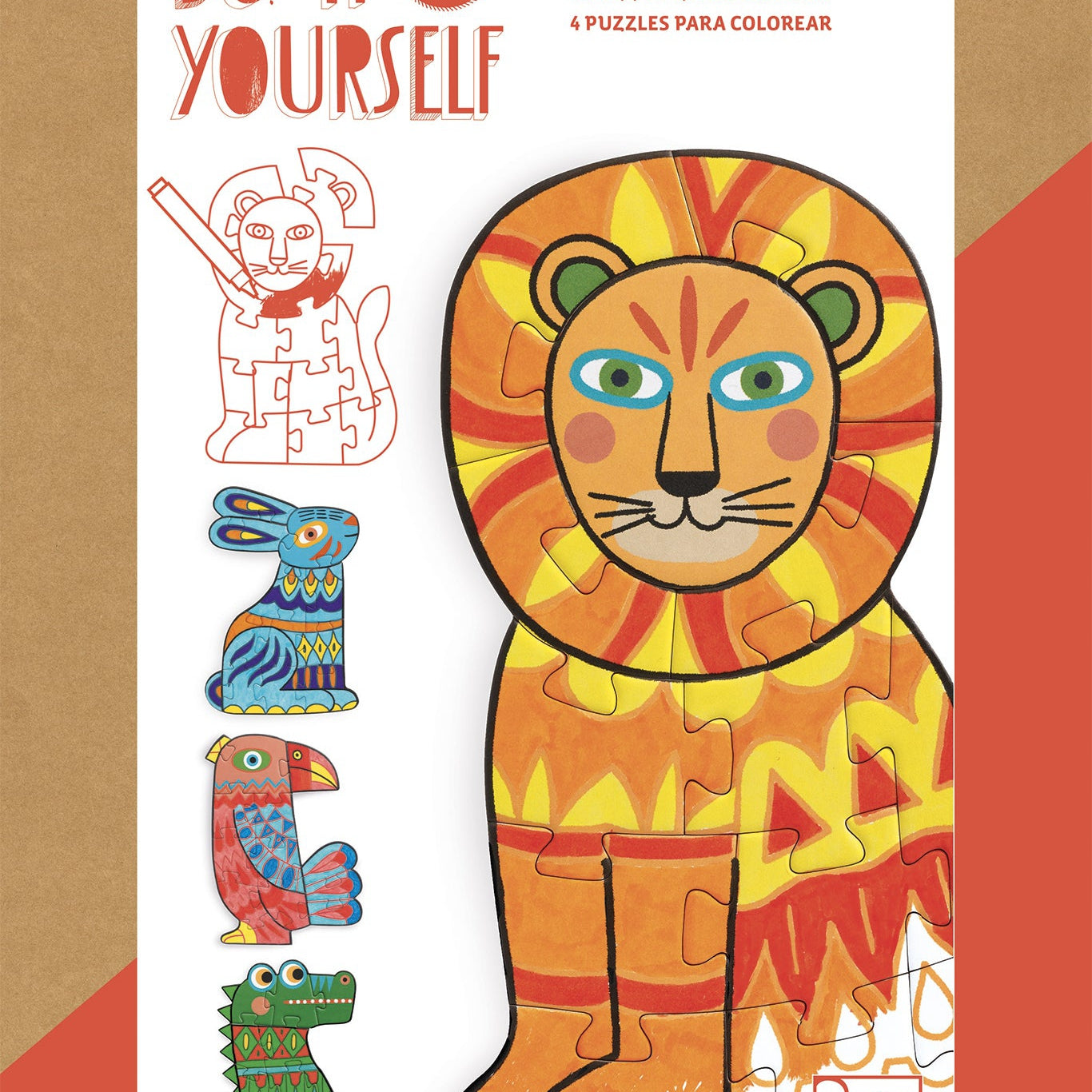 יצירה DIY -  פאזלים צבעוניים