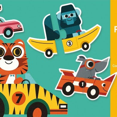 פאזל דואו - מכוניות מירוץ