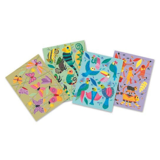 יצירה - ג&#39;ל פסטל ג&#39;ונגל צבעוני