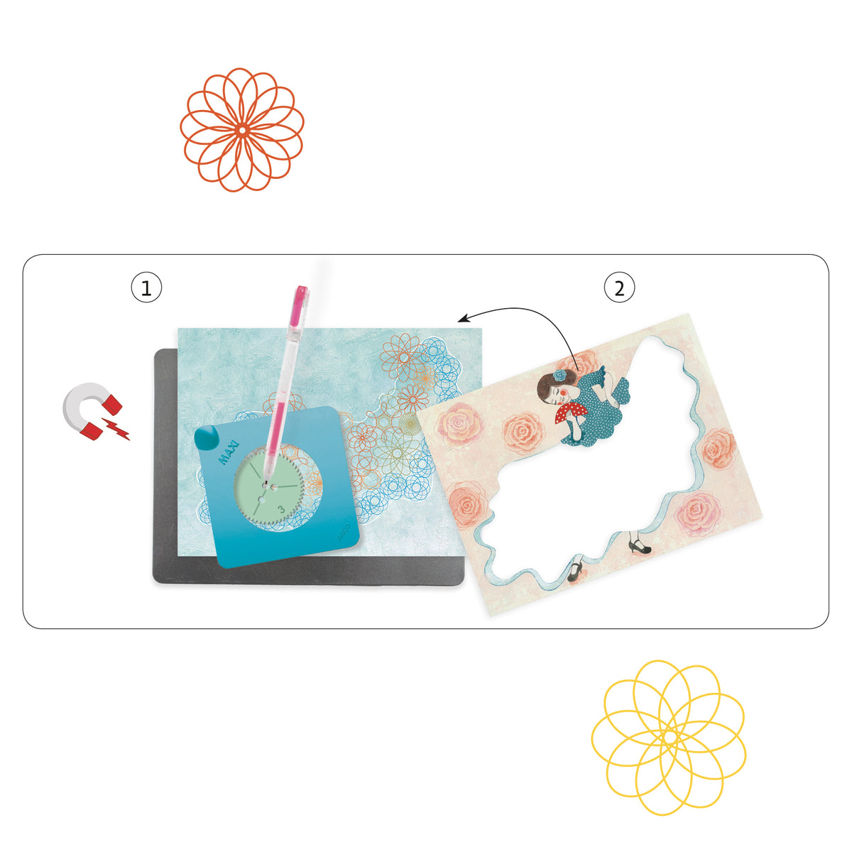 יצירה - ספירלות עיצובי שמלות