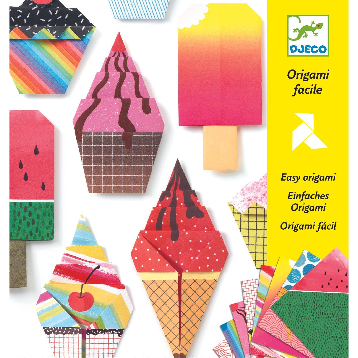 יצירה - אוריגאמי גלידות