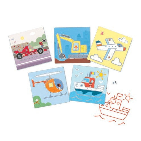 יצירה - שבלונות תחבורה