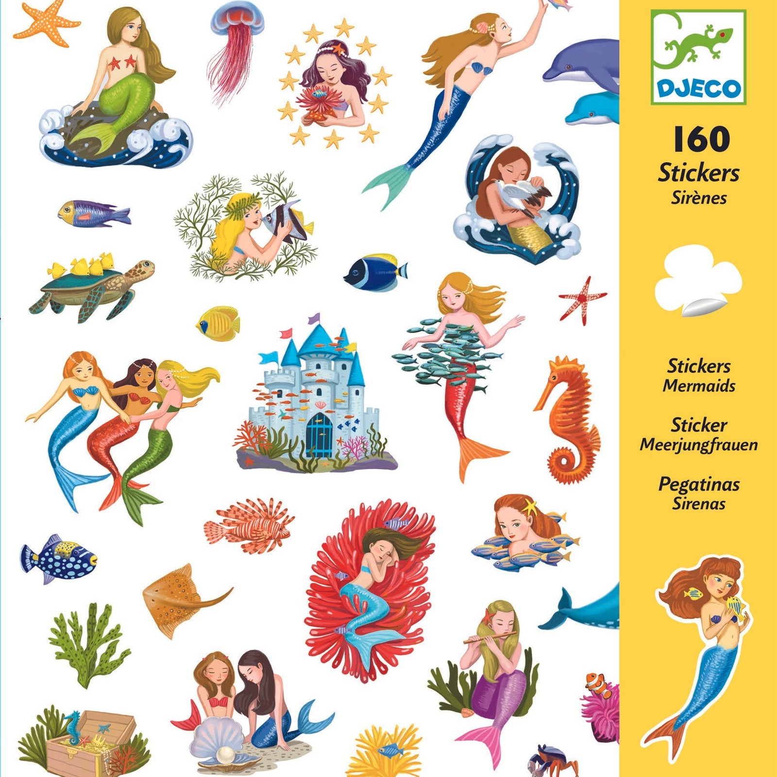 יצירה 160 מדבקות - בנות הים