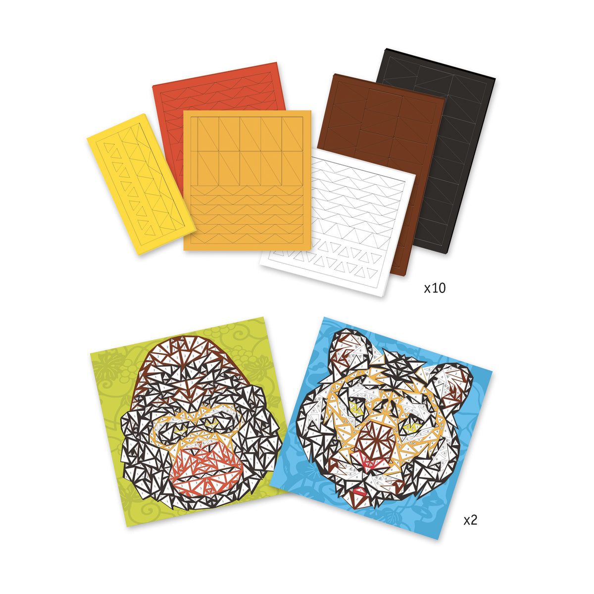 יצירה - מוזאיקה משולשים חאן