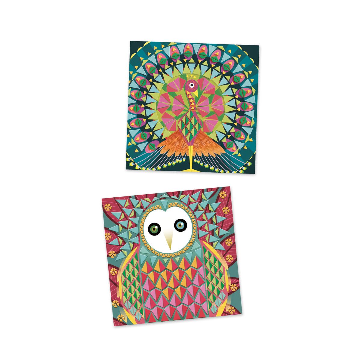 יצירה - מוזאיקה משולשים קוקו