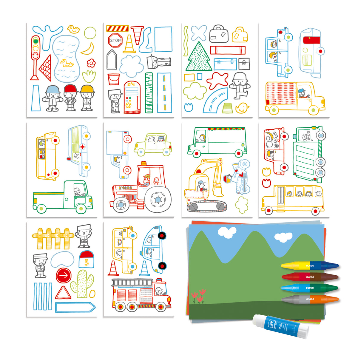 יצירה לקטנים - עולם יצירה רכבים