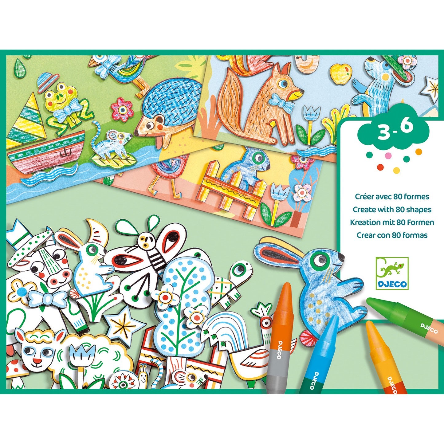 יצירה לקטנים - עולם יצירה חיות