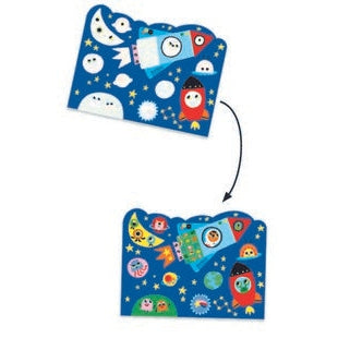 יצירה צביעה עם מים - נסתר בשמיים