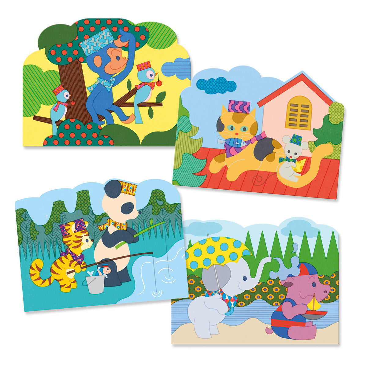 יצירה צביעה עם מים - נסתר בחוץ