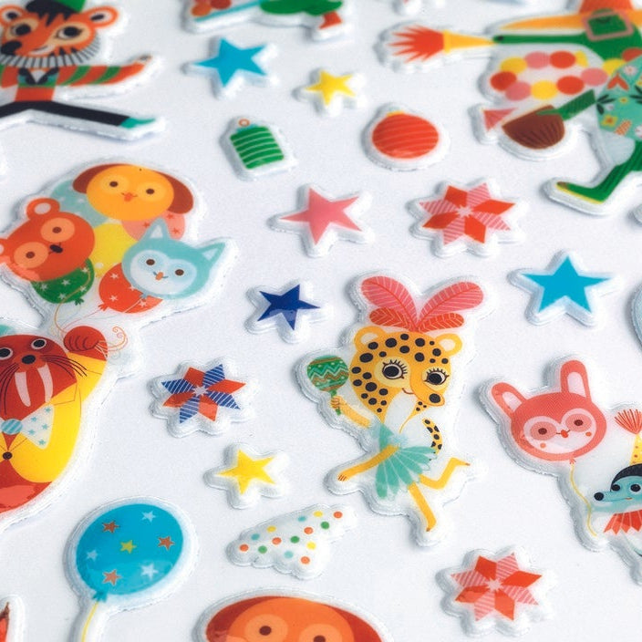 יצירה לקטנים - מדבקות פאפי המסיבה