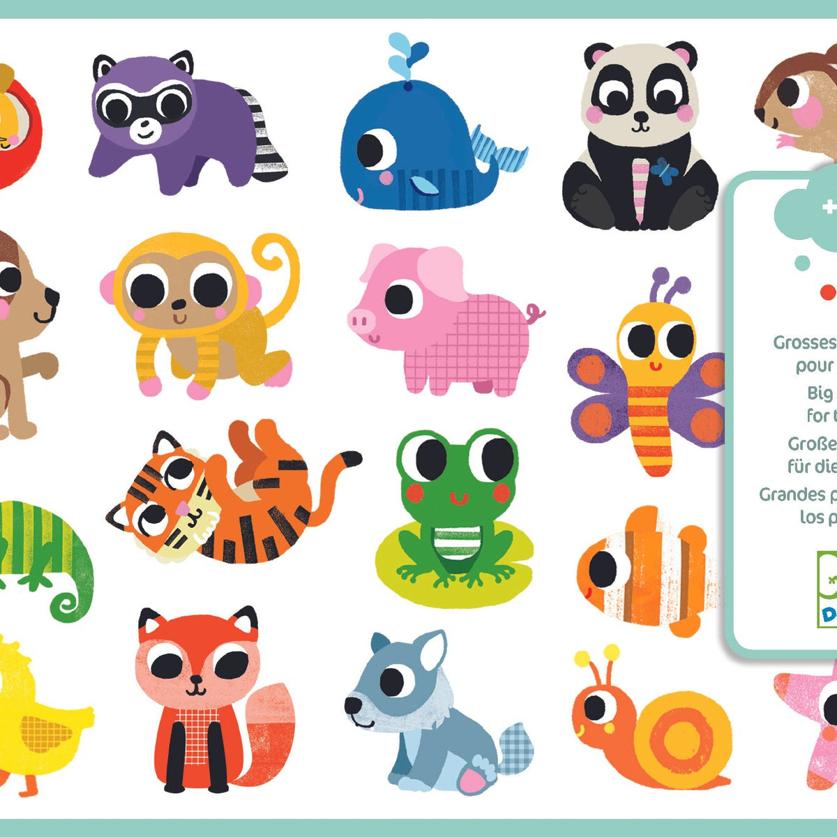 יצירה לקטנטנים - מדבקות חיות תינוקות