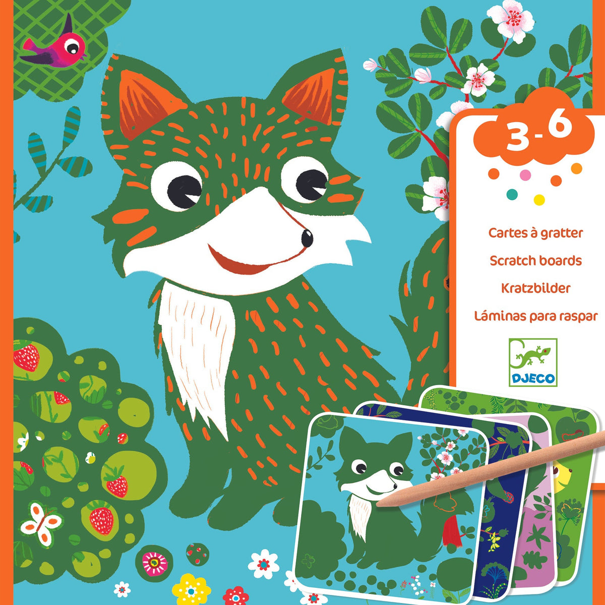 יצירה לקטנים - חריטה חיות היער