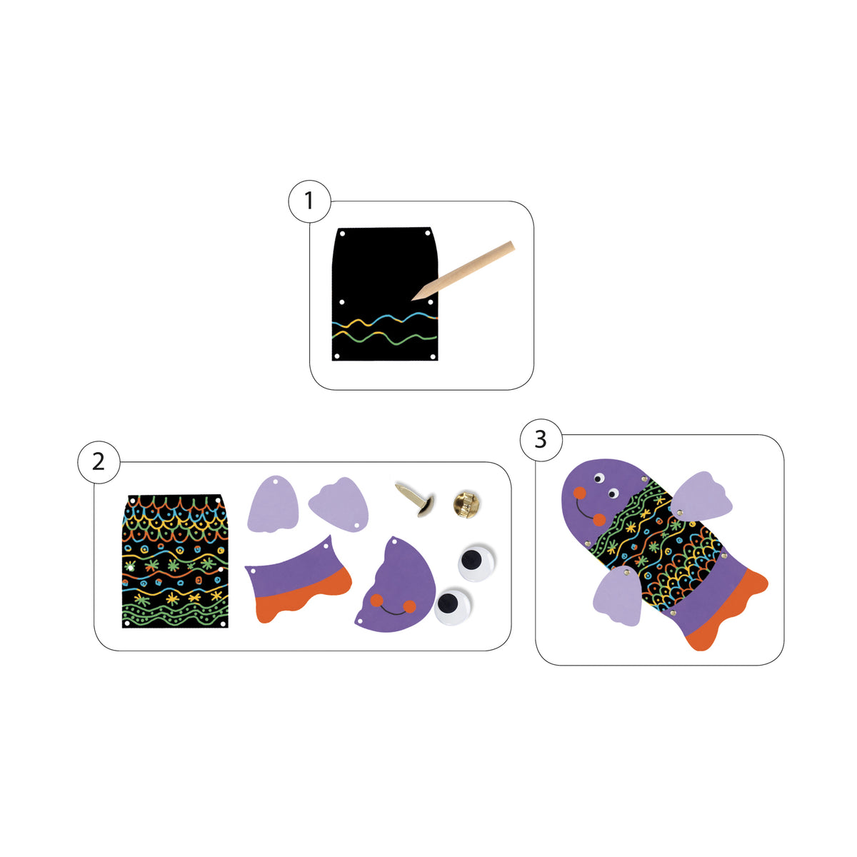 יצירה לקטנטנים - חריטה ובניה חיות מצחיקות