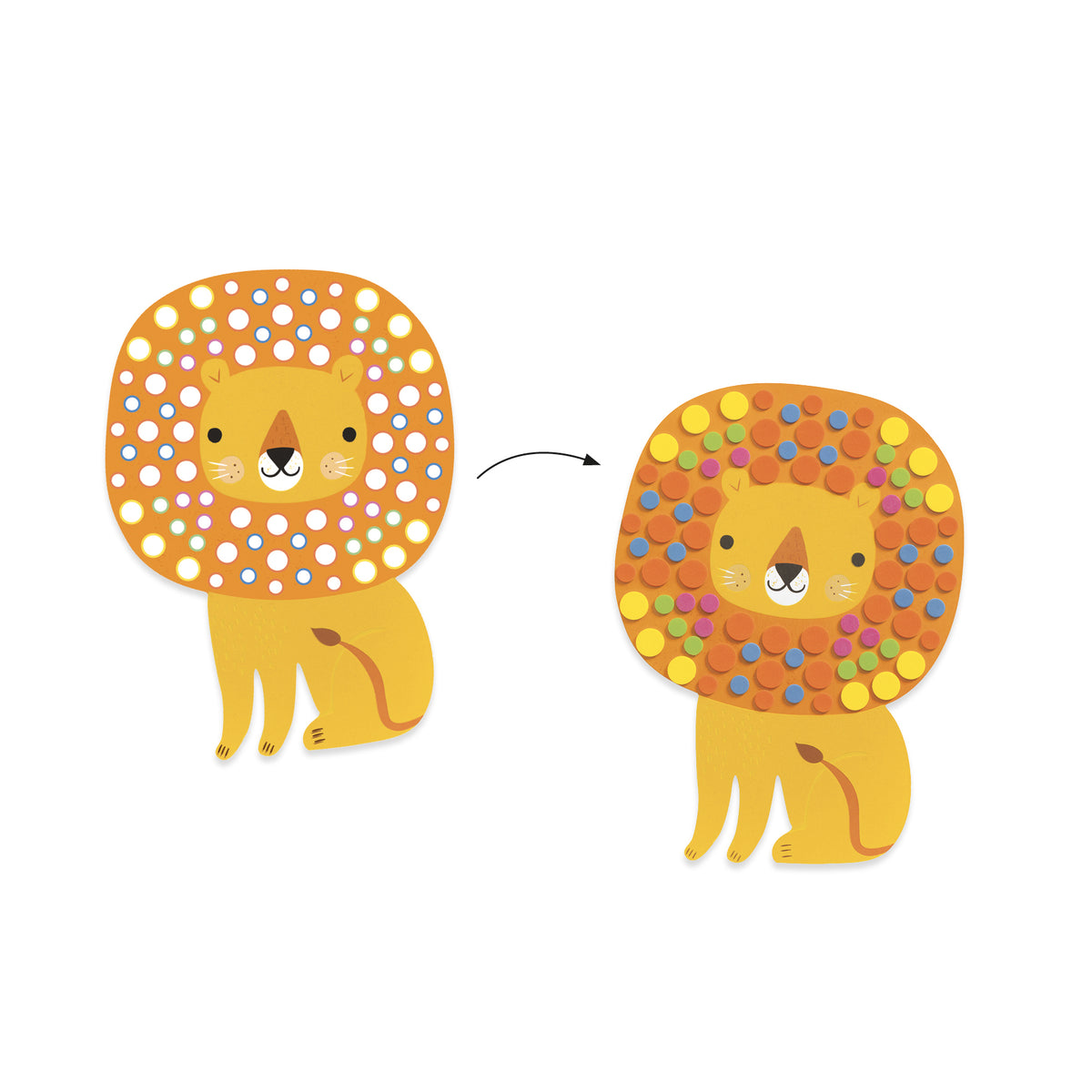 יצירה - מוזאיקה לקטנים ג&#39;ונגל רך