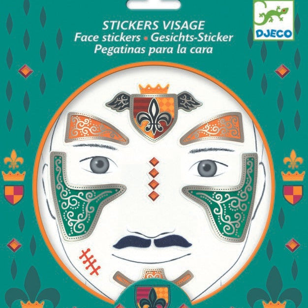 מדבקות פנים - אביר