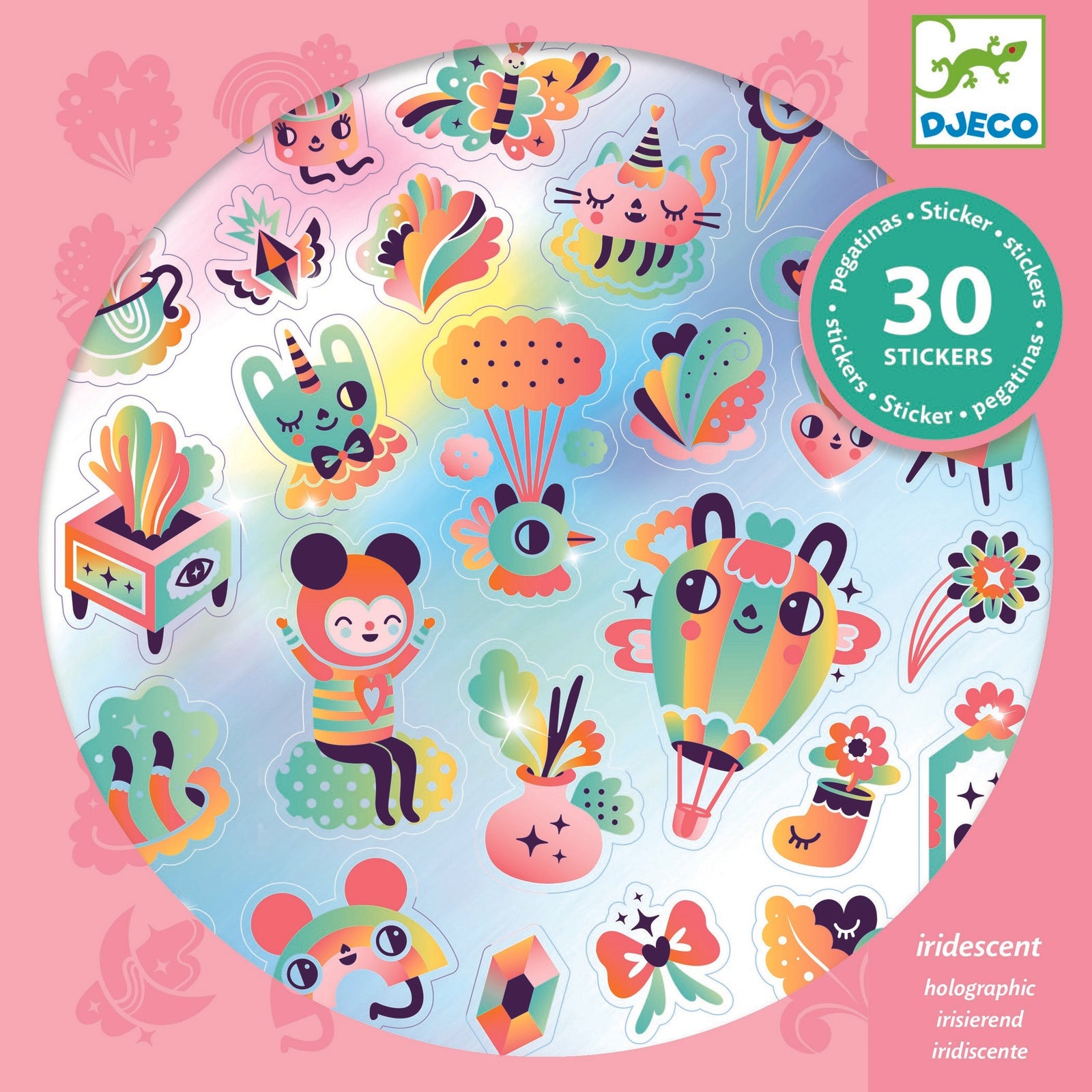 יצירה - מדבקות הולוגפיק קשת מקסימה