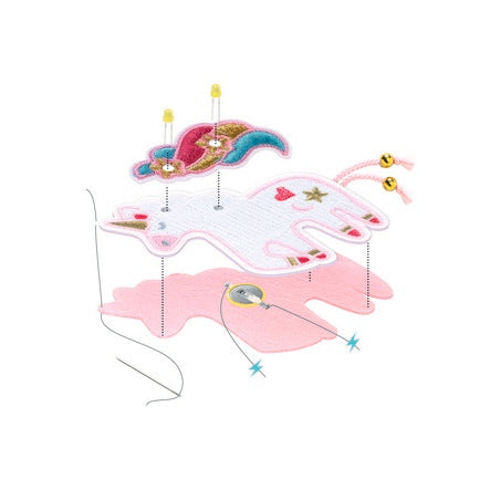 יצירה פאקטורי - סיכה חד קרן זוהר