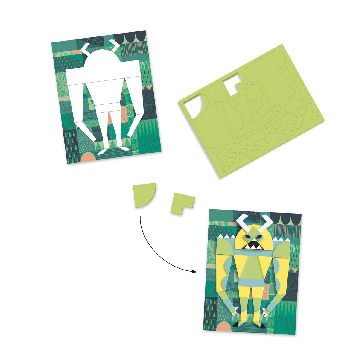 יצירה - מוזאיקה גלריית מפלצות