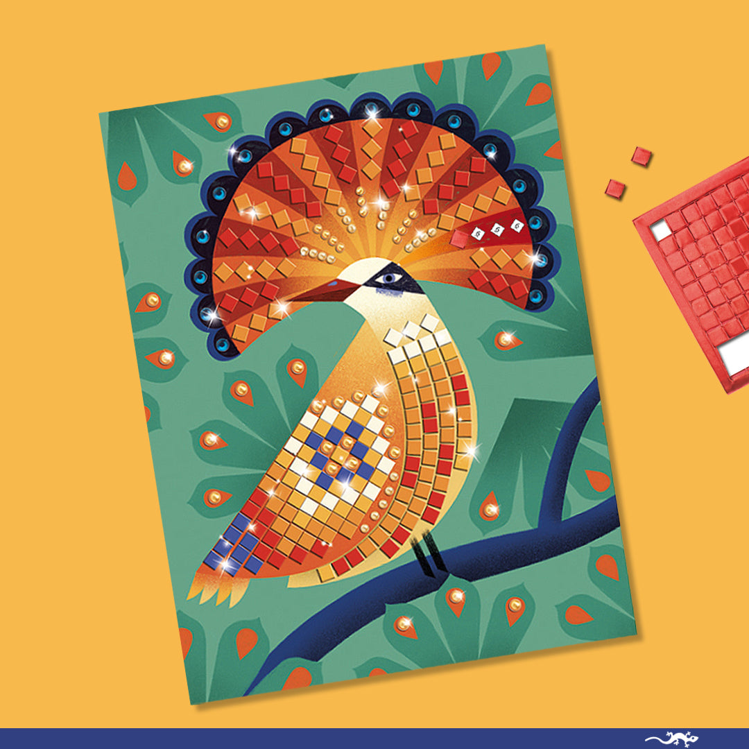 יצירה מוזאיקה נצנצים-ג&#39;ונגל