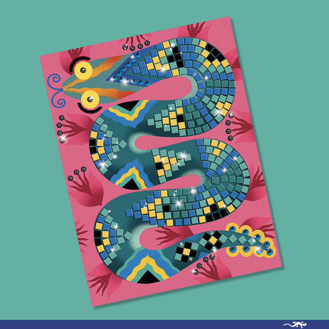 יצירה מוזאיקה נצנצים-ג&#39;ונגל