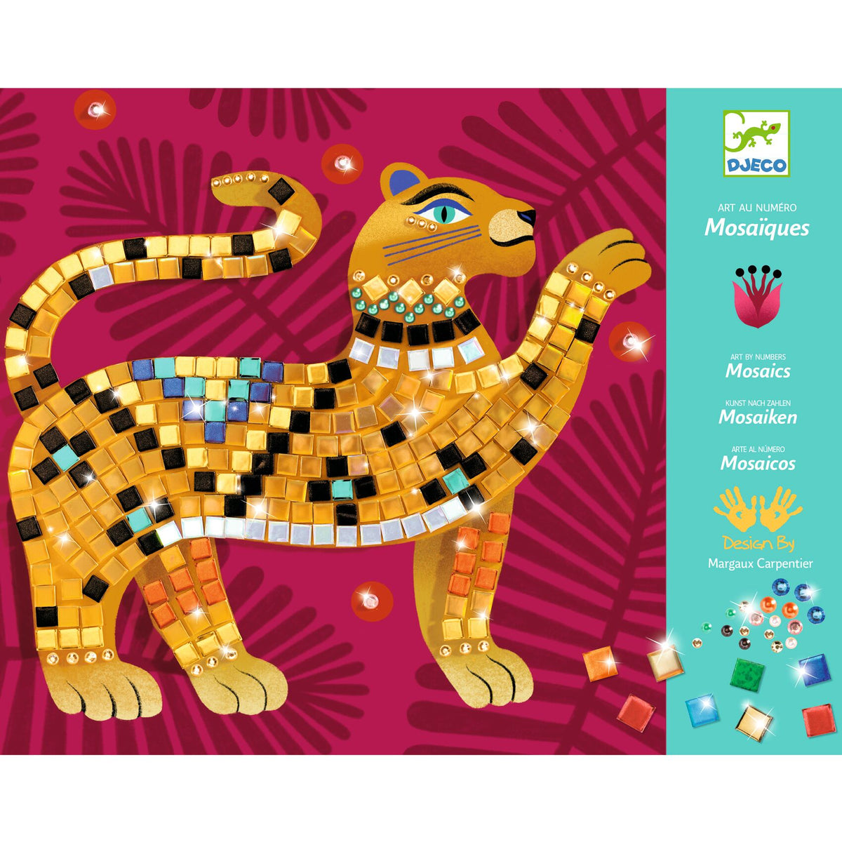 יצירה מוזאיקה נצנצים-ג&#39;ונגל