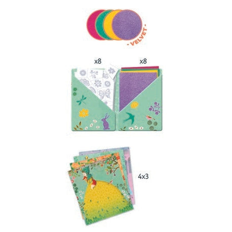 יצירה - ערכת הדבקה קטיפה שמלות