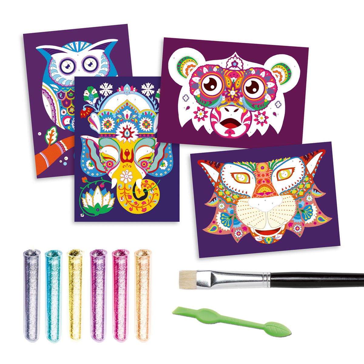 יצירה - חול נצנצים חיות