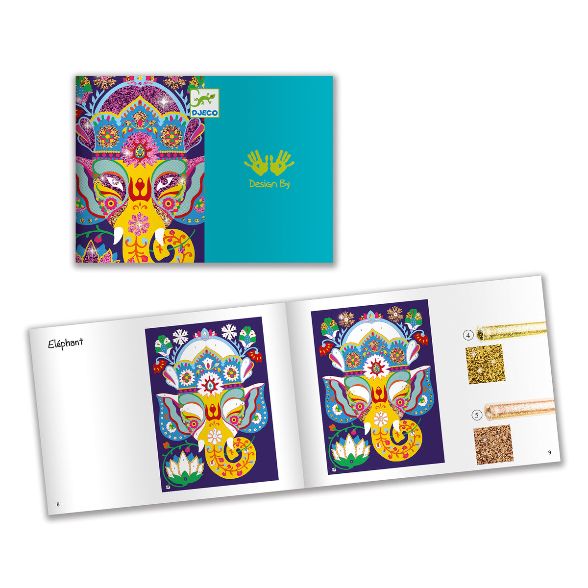 יצירה - חול נצנצים חיות