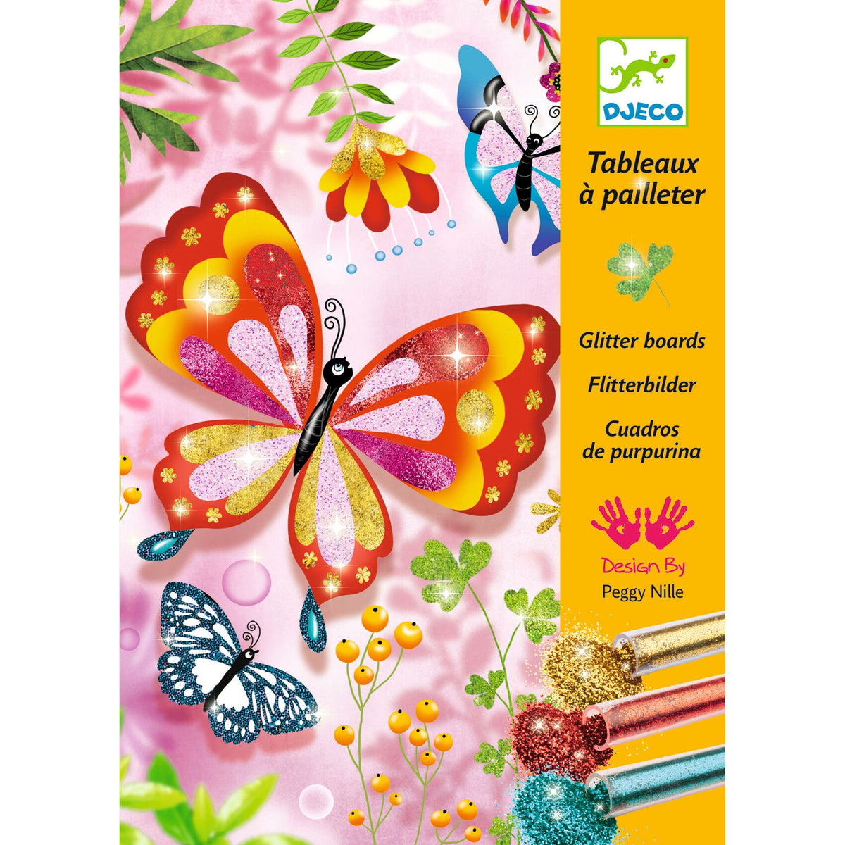 יצירה-חול נצנצים פרפרים