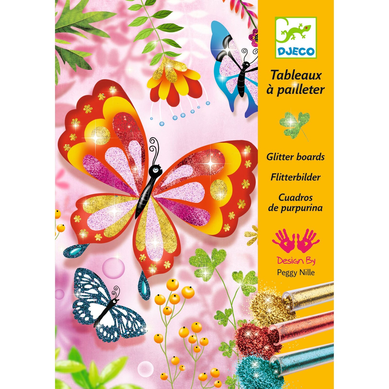 יצירה-חול נצנצים פרפרים