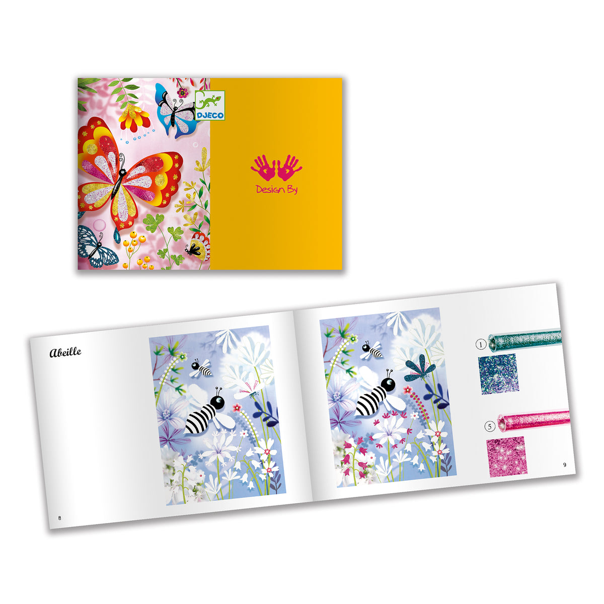 יצירה-חול נצנצים פרפרים