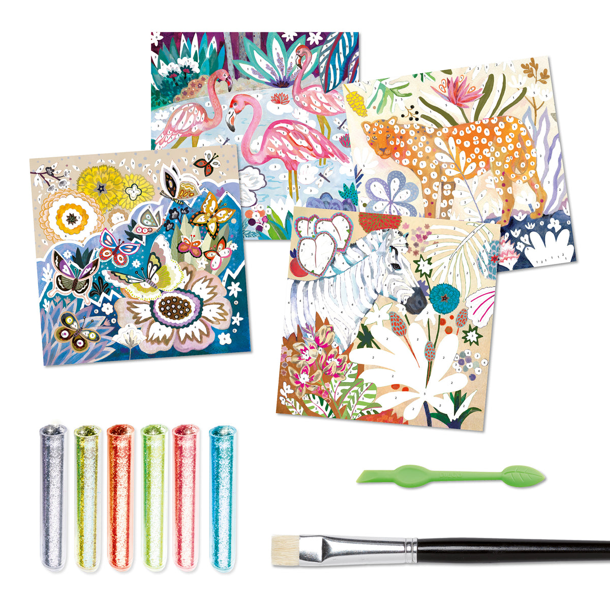 יצירה - נצנצים טרופי