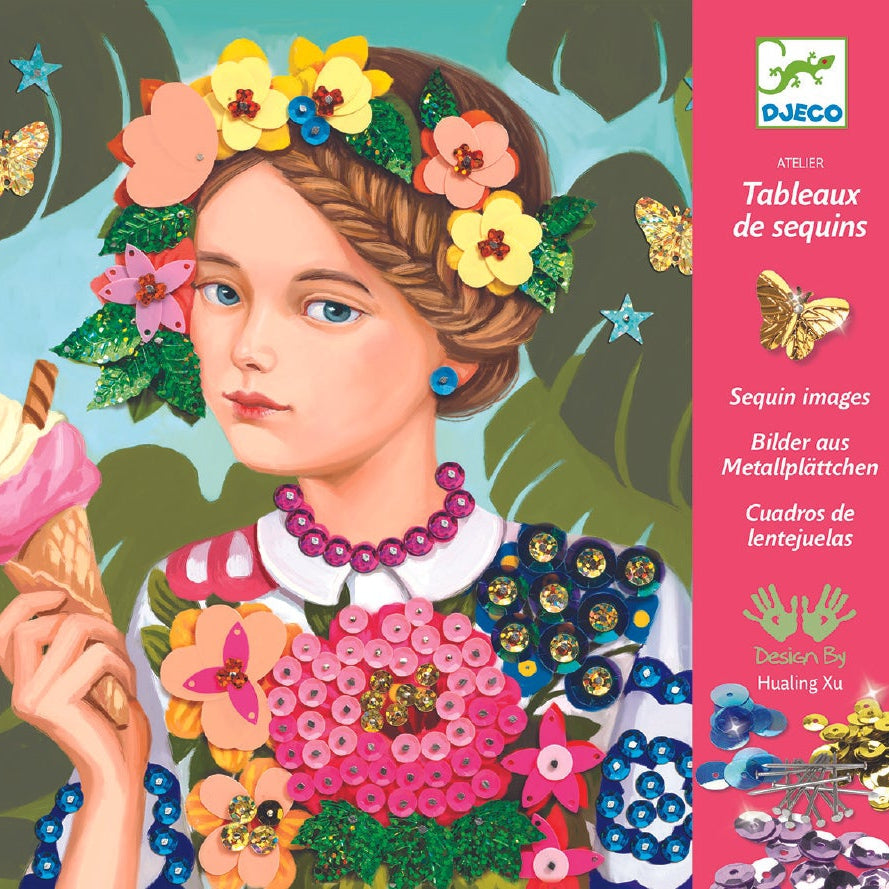 יצירה - עיצוב בסיכות פרחוני