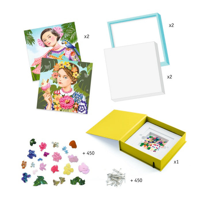 יצירה - עיצוב בסיכות פרחוני