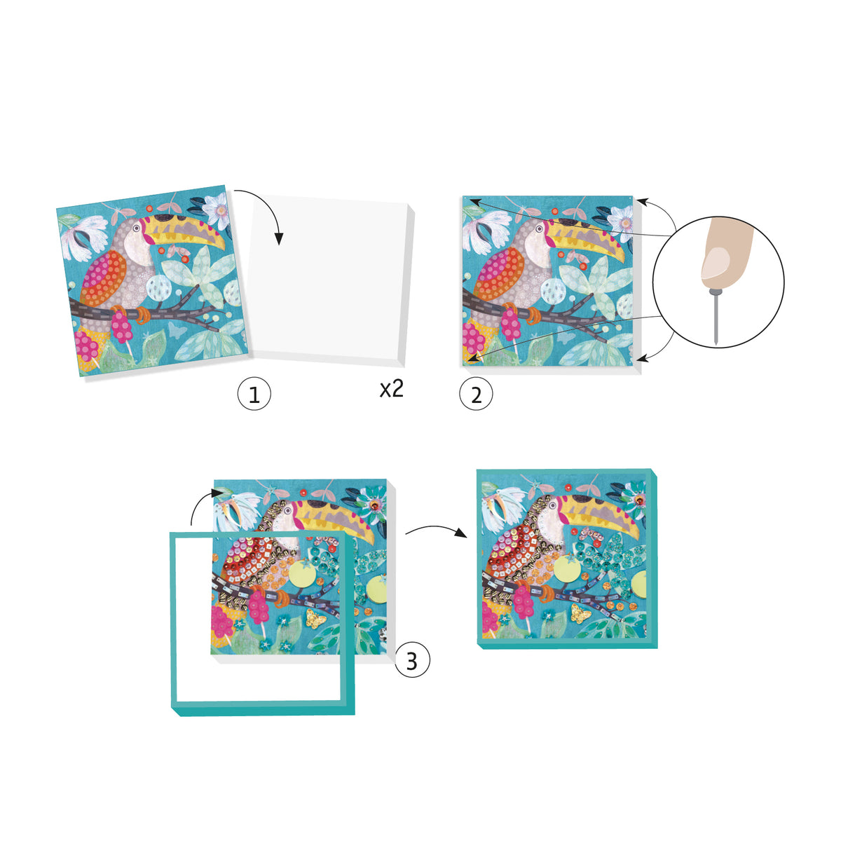 יצירה - עיצוב בסיכות חיות אקזוטיות