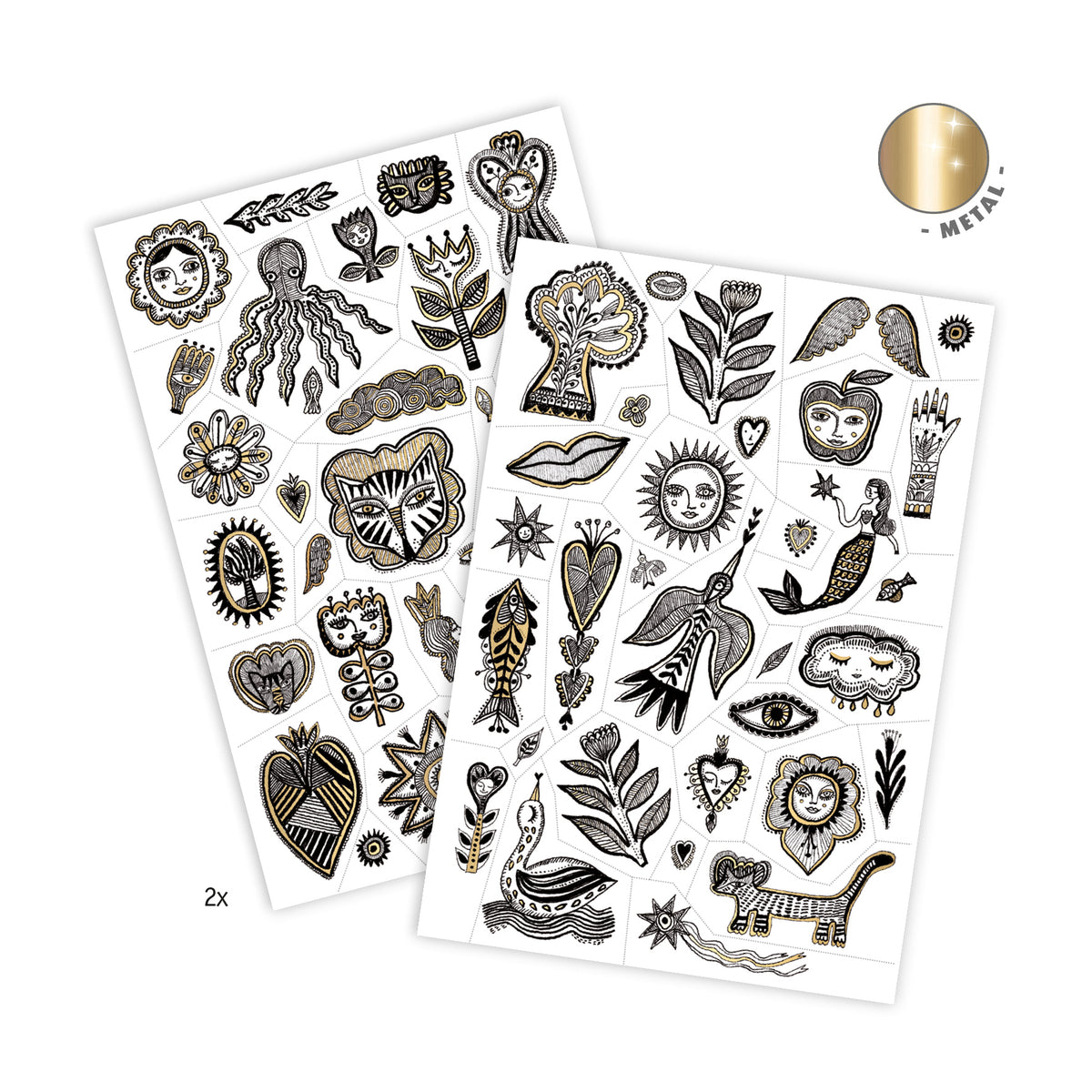 קעקועים - שיק מוזהב