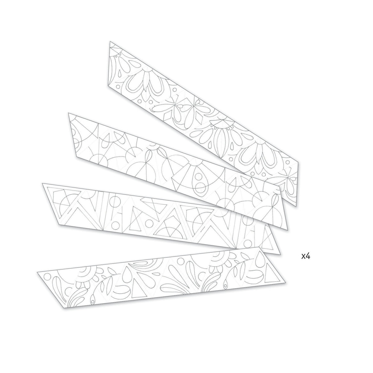 יצירה - מנדלות מסתובבות גיאומטריה