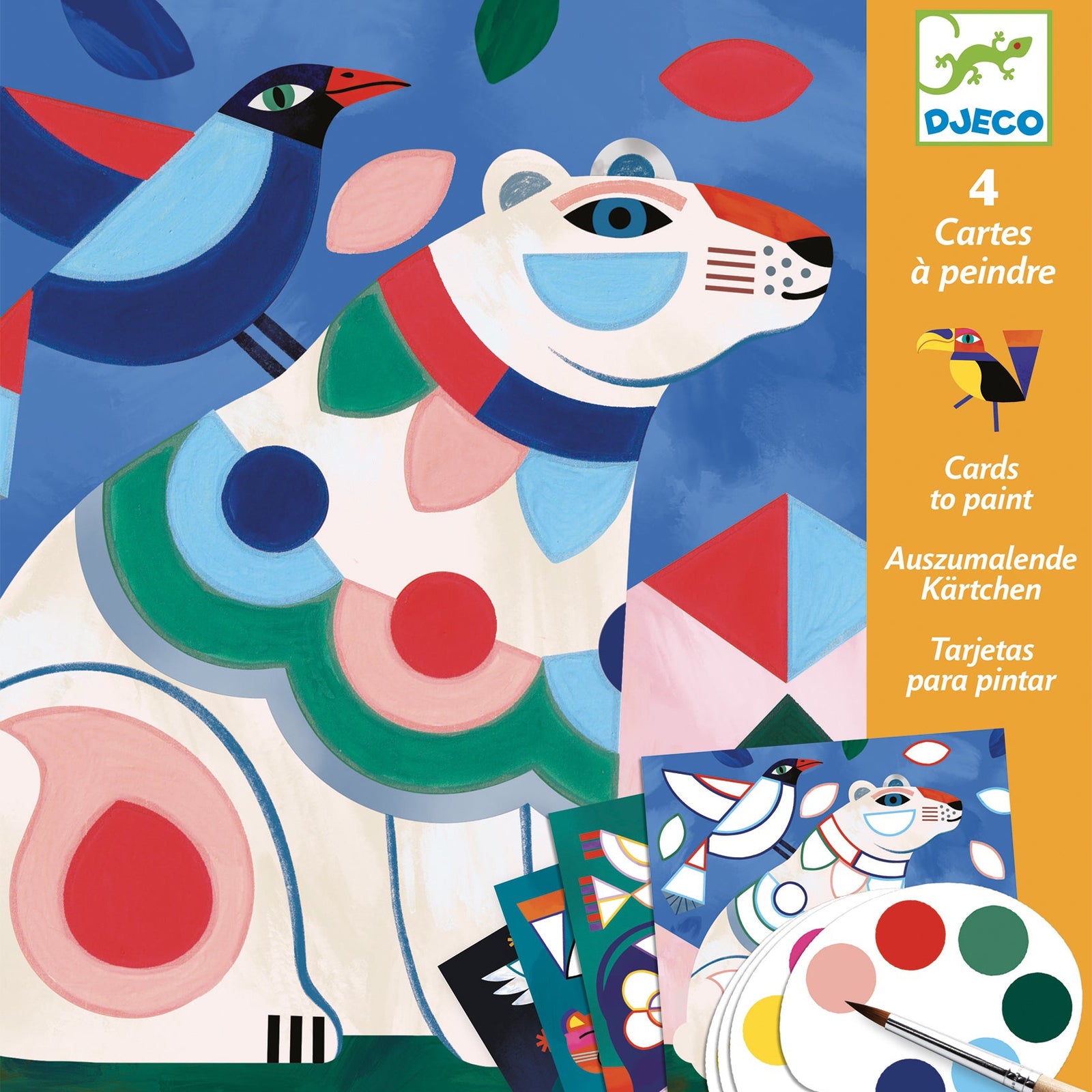 יצירה עם צבעי מים - חיות מעודנות