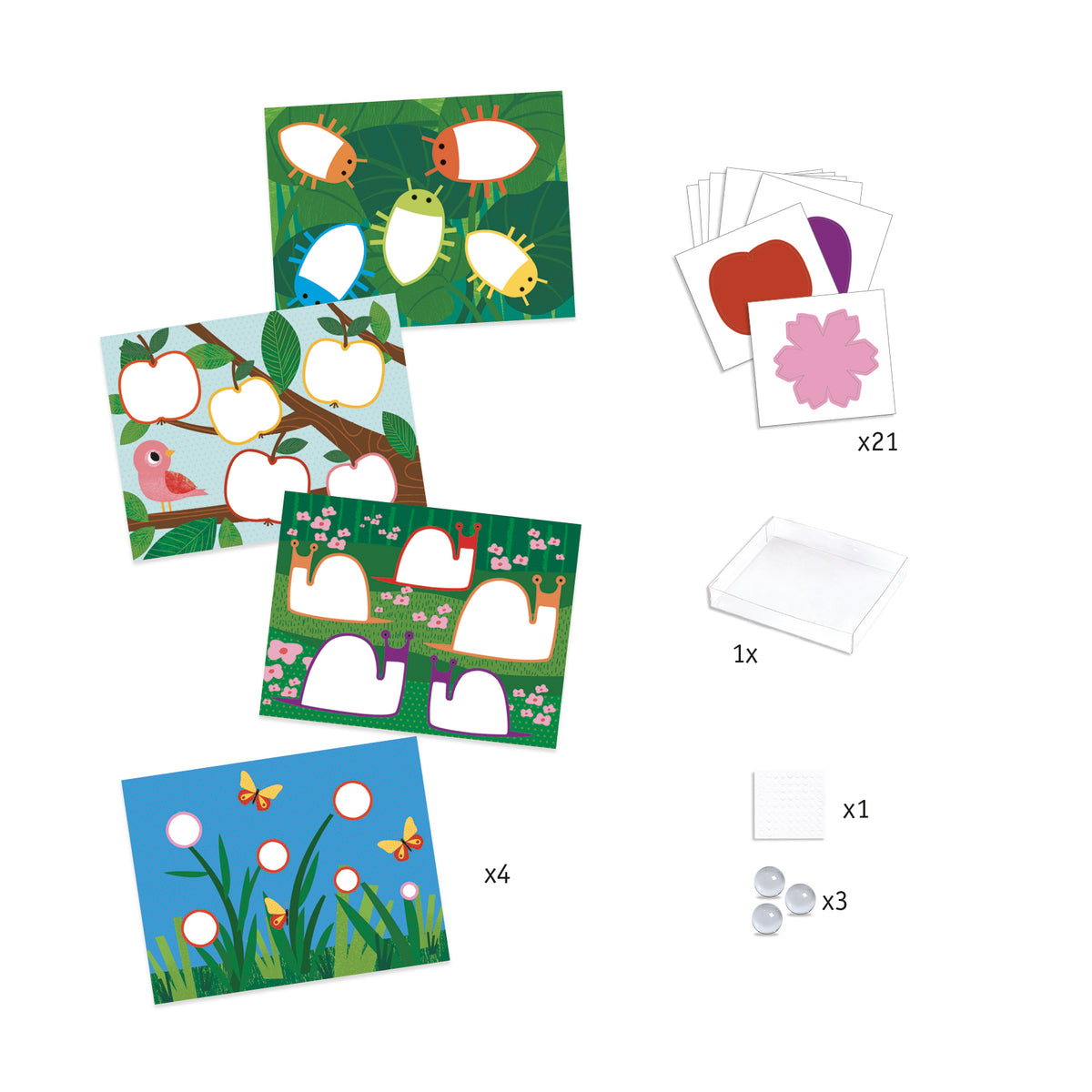 יצירה לקטנטנים - צביעה עם גולות טבע