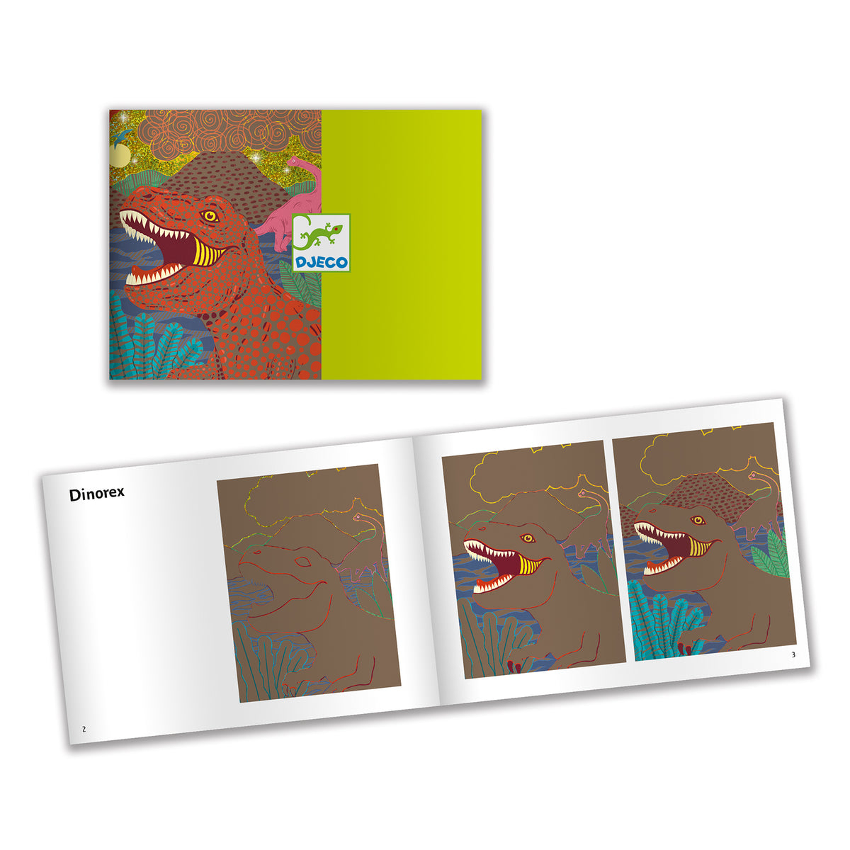 יצירה חריטה - דינוזאורים