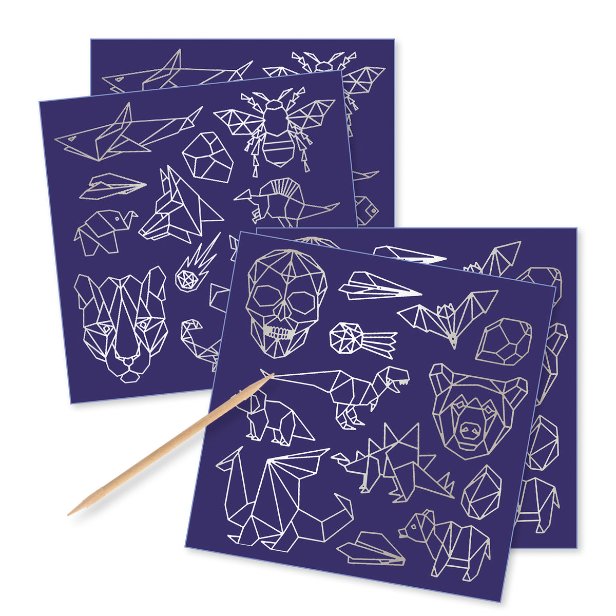 יצירה - חריטה על מדבקות זוהרות ברזל