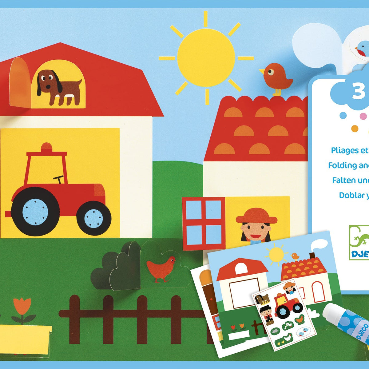 יצירה לקטנטנים - מחבואים הדבקה