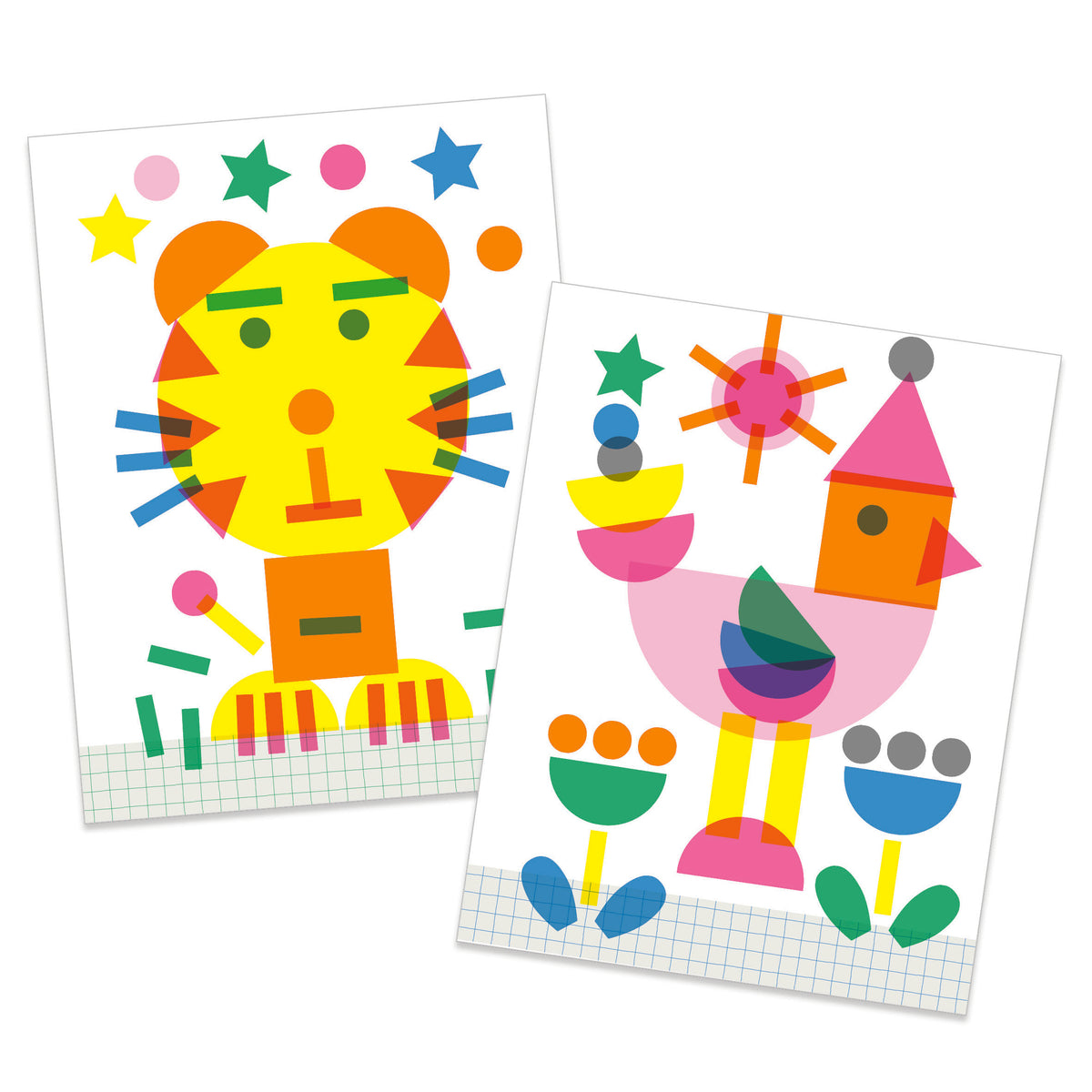 יצירה קטנטנים - חותמות  ושבלונות בשכבות